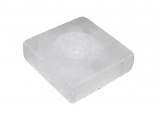Selenite Square Dimple Block Support Selenite Square Dimple Block Support